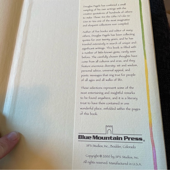 These Are the Gifts I’d Like to Give to You book. Edited by Douglas Pagels. - Picture 3 of 9